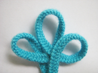 unikatissima Kumihimo Flower Hair Pin
